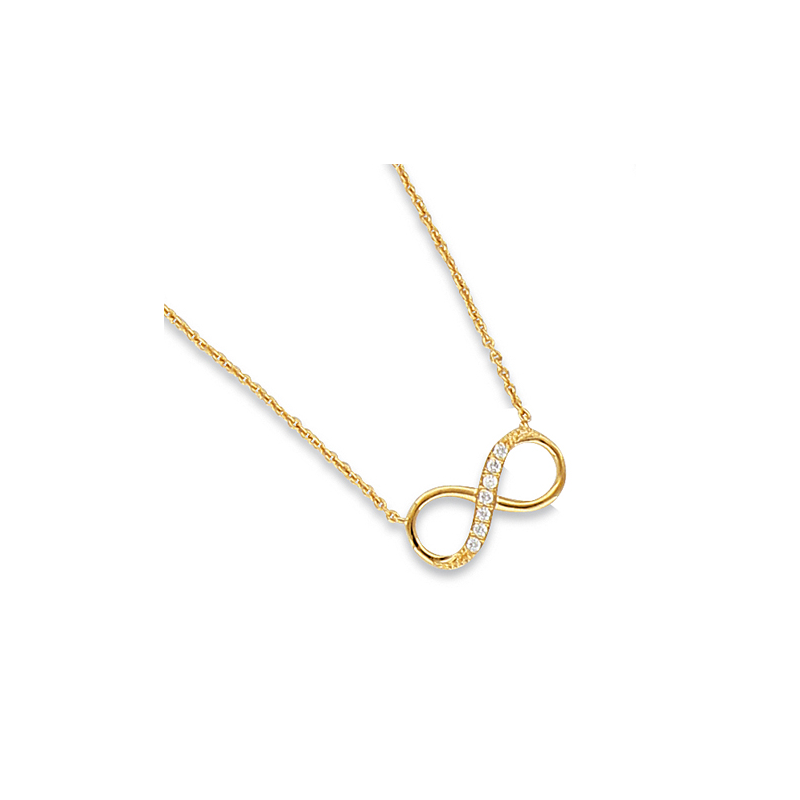 Collier plaqué or oxyde en 38  cm mise à longueur 40/42 cm 