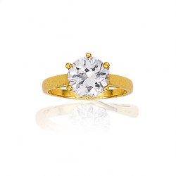 Solitaire plaqué or oxyde en T50 à 60 de 2 en 2