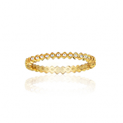 Bague Alliance Plaqué Or Taille 50 - Référence 109-20/A5-31, Occasion, Bijou Simple