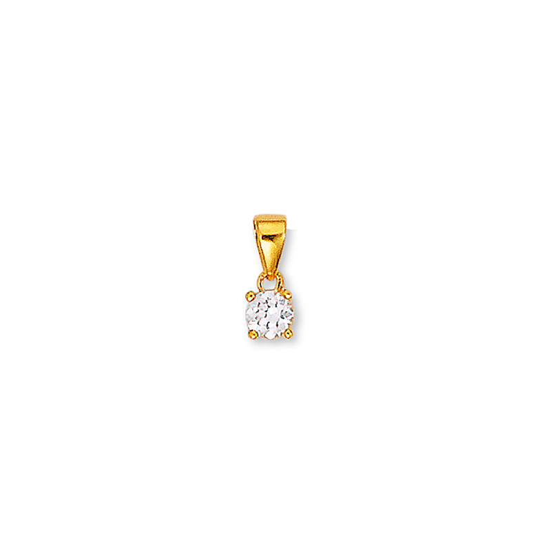 Pendentif plaqué or  oxyde 