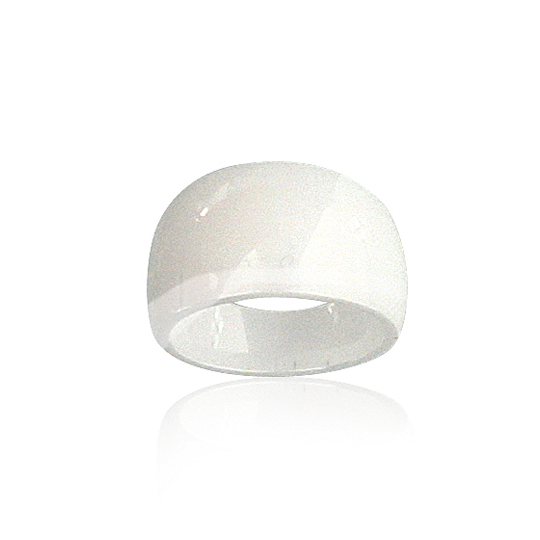 Collier En Acier Inoxydable Avec Pendentif Céramique Blanche - Sans Marque - Neuf Sans Emballage - Bijou Minimaliste