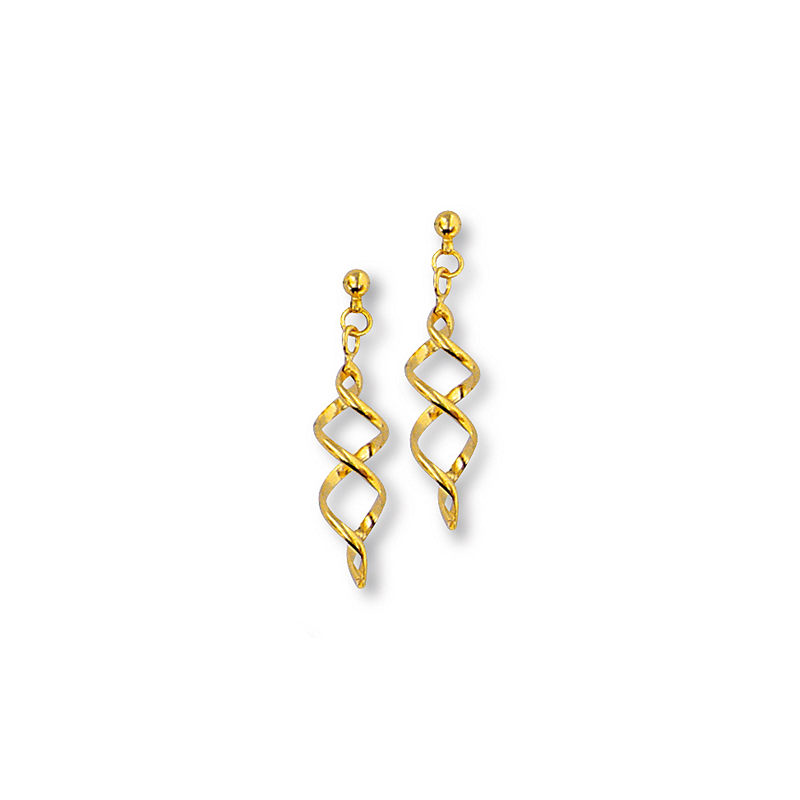 Boucle d'oreille plaqué or  