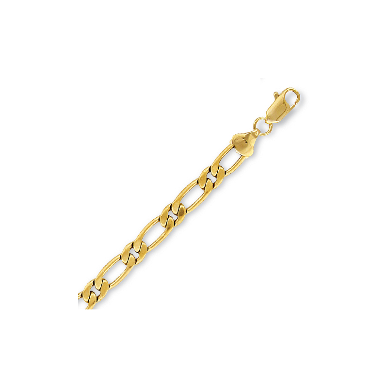 Bracelet plaqué or en 21 cm 
