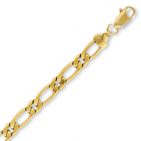 Bracelet plaqué or en 21 cm 