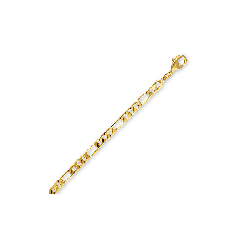 Bracelet plaqué or en 19 cm