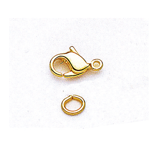 Cordon En Cuir Naturel Pour Pendentif - 1m Avec Fermoir Mousqueton Or