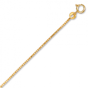 Chaîne Cou Femme Maille Vénitienne Plaqué Or 750 - 45 Cm, 2 Mm - Neuve Avec étiquette