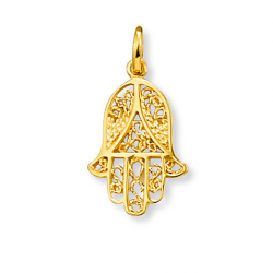 Médaille plaqué or main de Fatma