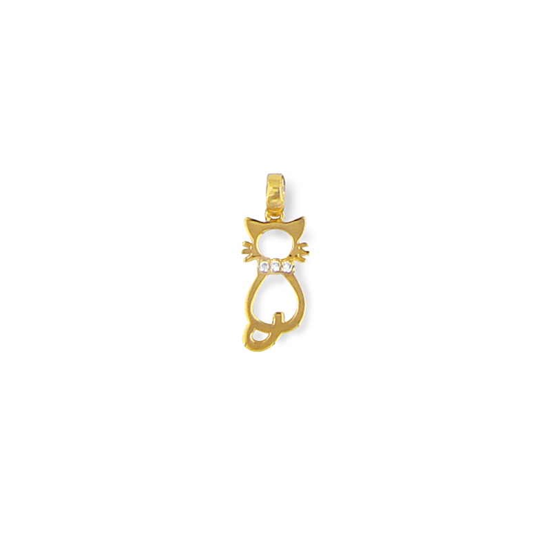 Pendentif plaqué or  oxyde 