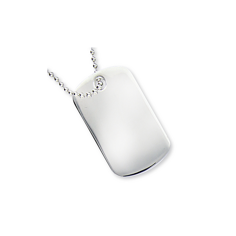 Collier argent en 60 cm à graver