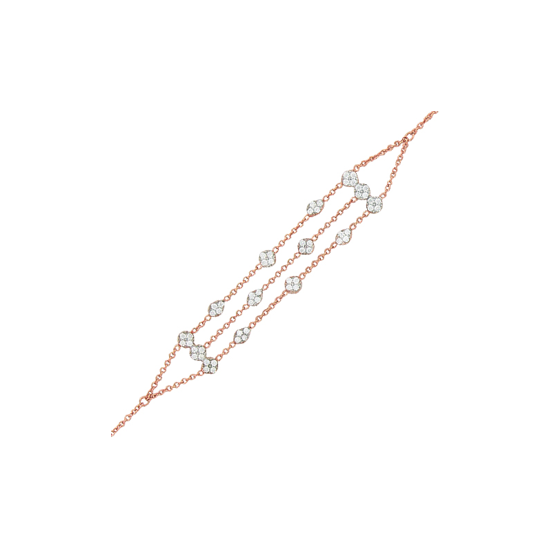 Bracelet plaqu&eacute; or rose 