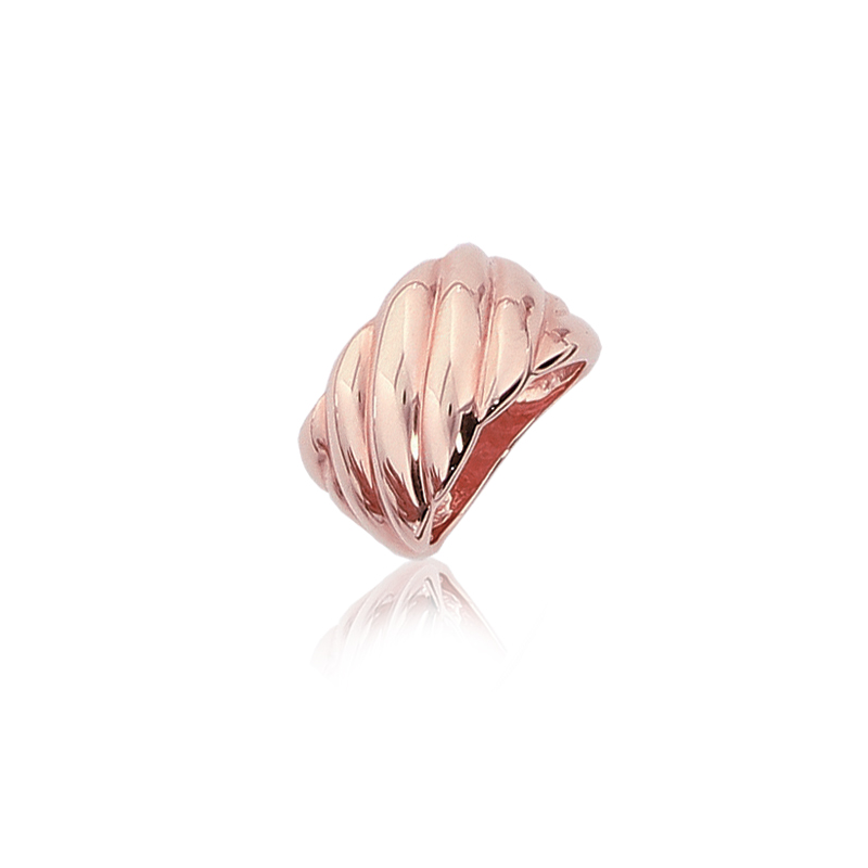 Bague palqué or rose 