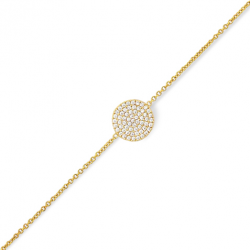 Bracelet plaqué or oxyde 