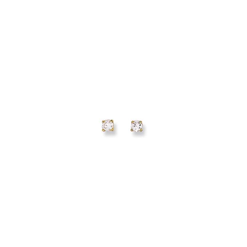Boucle d'oreille plaqué or oxyde 