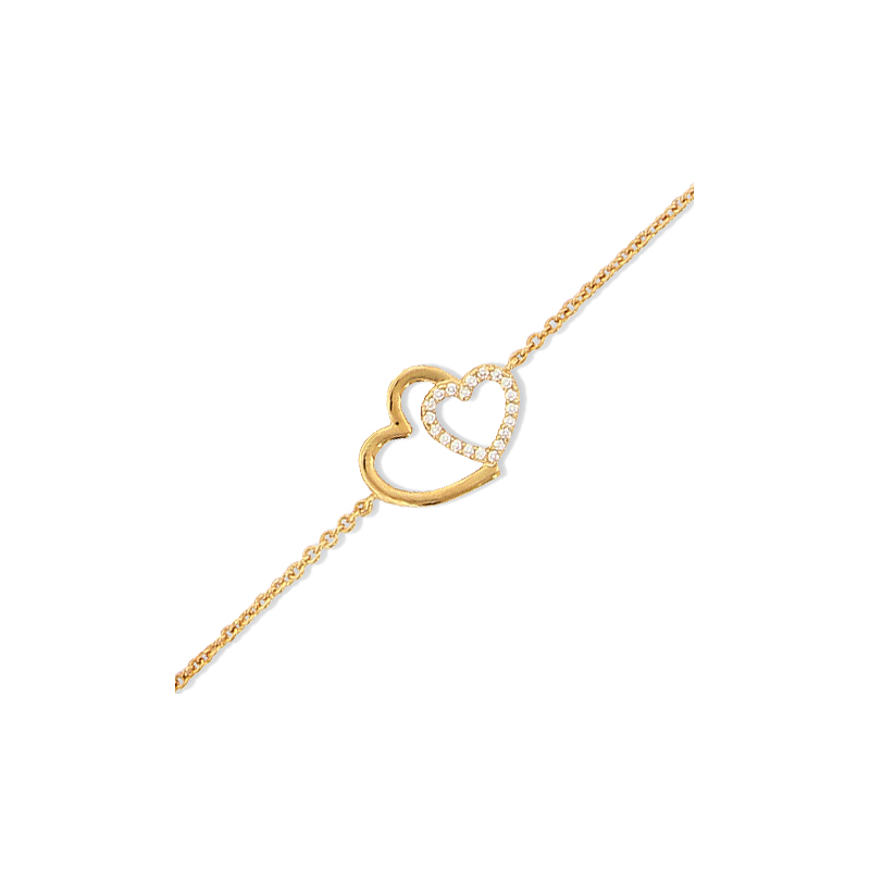 Bracelet plaqué or oxyde