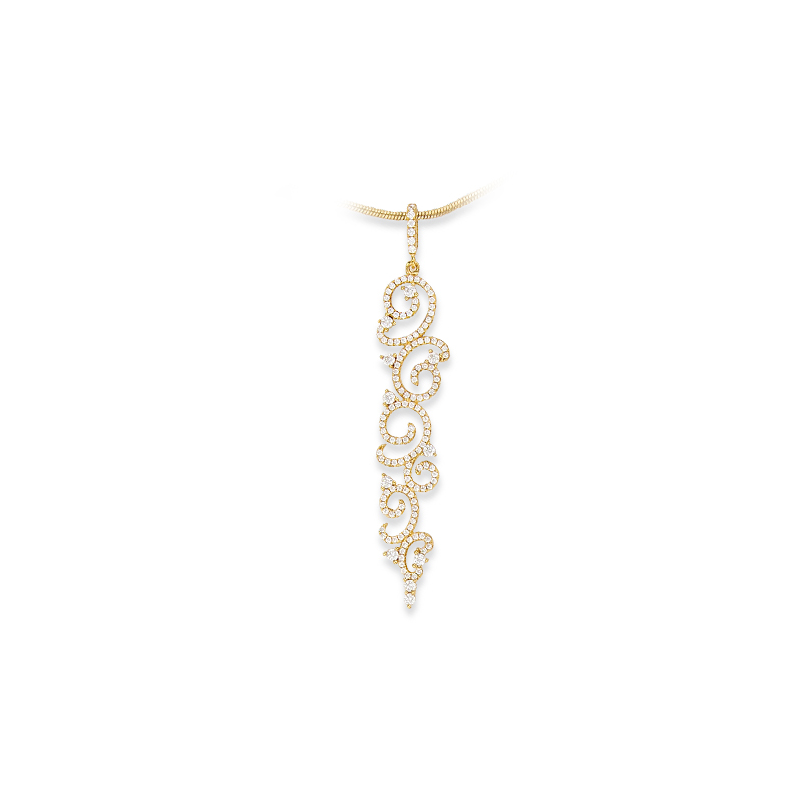 Pendentif plaqué or oxyde 