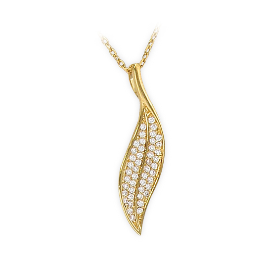 Pendentif Main En Plaqué Or 18 Carats Avec Zirconium 8mm - Neuf Avec étiquettes