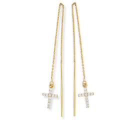 Boucles d'oreilles plaqué or oxyde