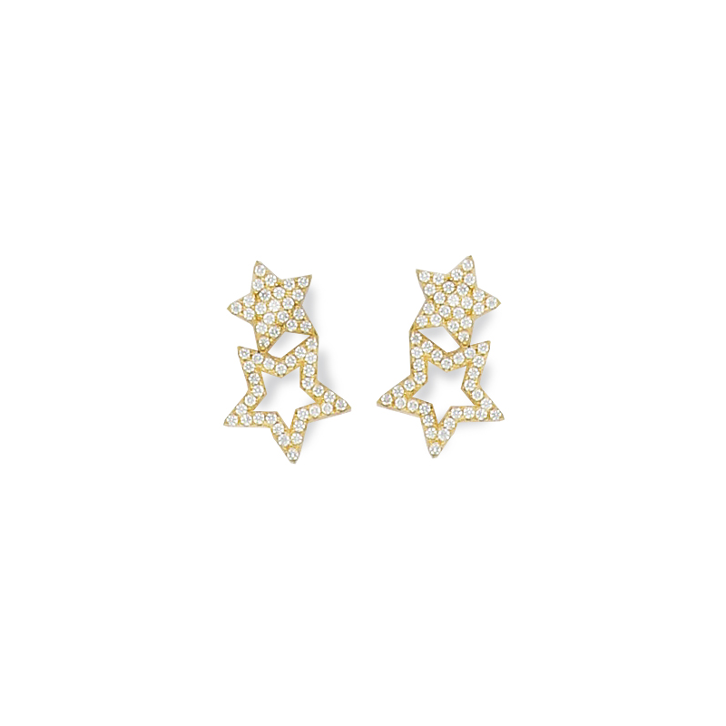 Boucles d'oreilles plaqué or oxyde