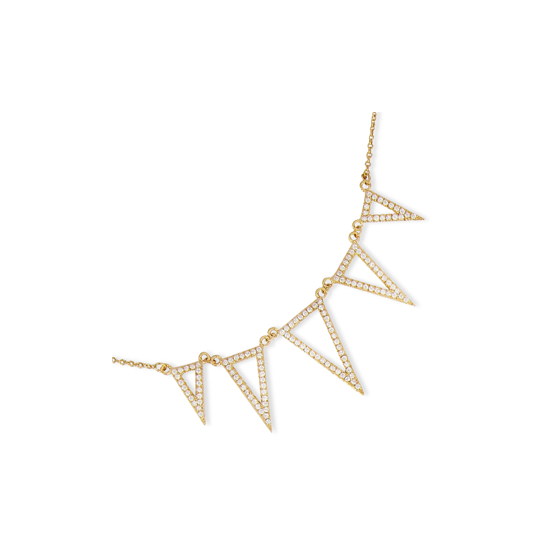 Collier plaqué or oxyde