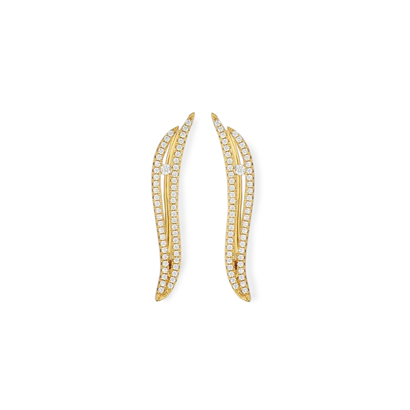 Boucles d'oreilles plaqué or oxyde