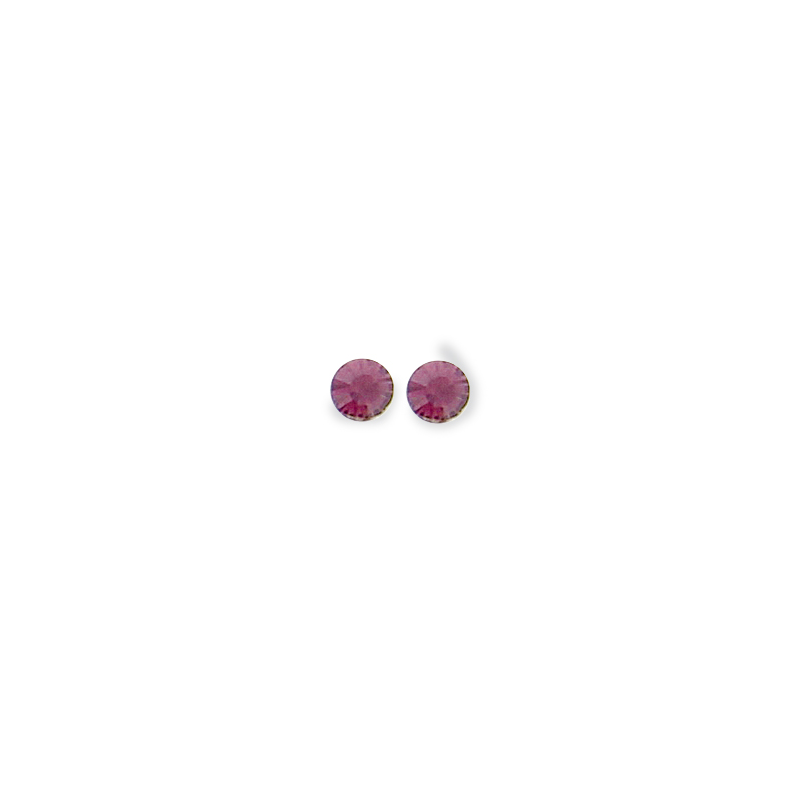 Boucles d'oreilles argent oxyde violet