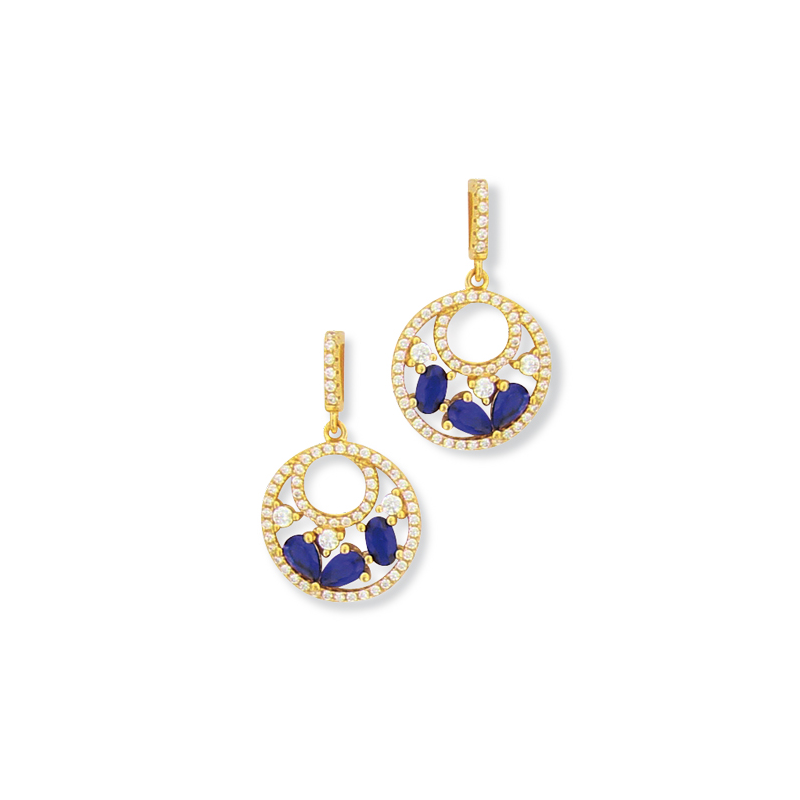 Boucles d'oreille plaqué or oxyde