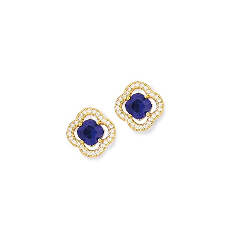 Boucles d'oreille plaqué or oxyde