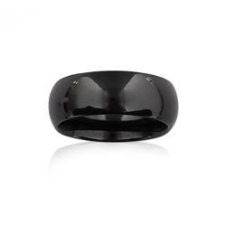 Bague céramique noire