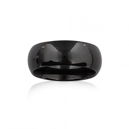 Bague céramique noire