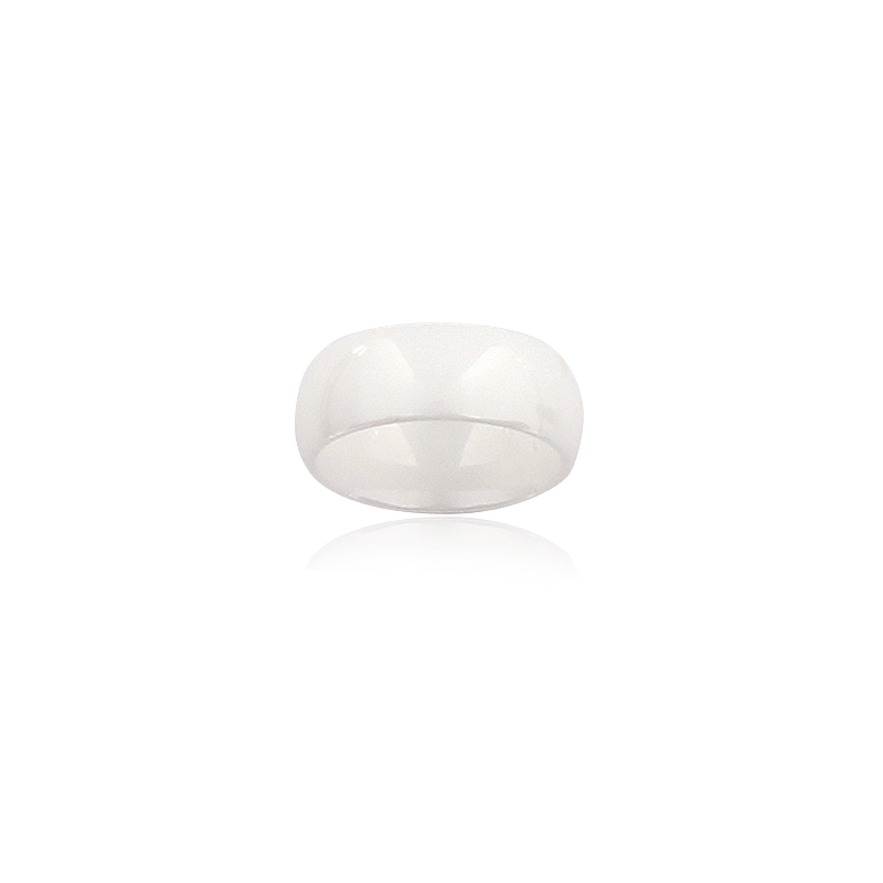 Bague céramique blanche