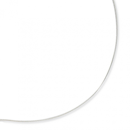 Collier cable Argent 42cm