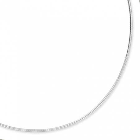 Collier cable Argent 40cm