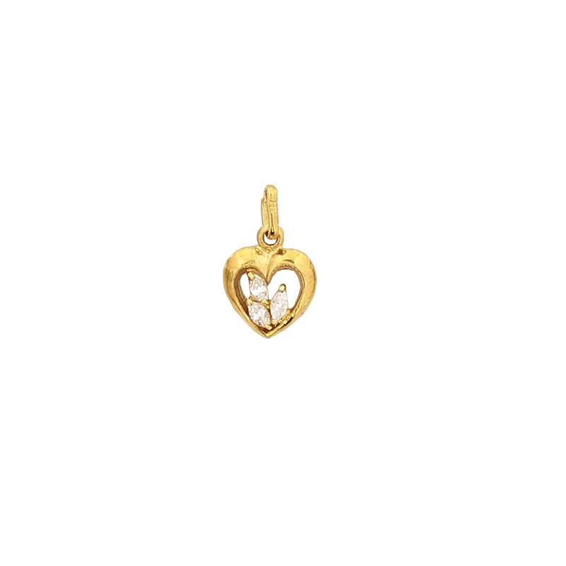 Pendentif plaqué or oxyde