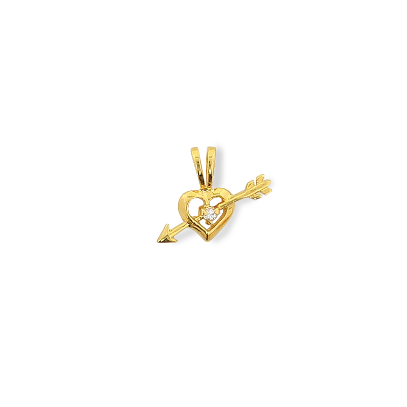 Pendentif plaqué or oxyde