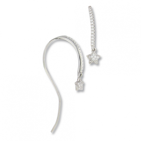 Boucles d'oreille argent oxyde