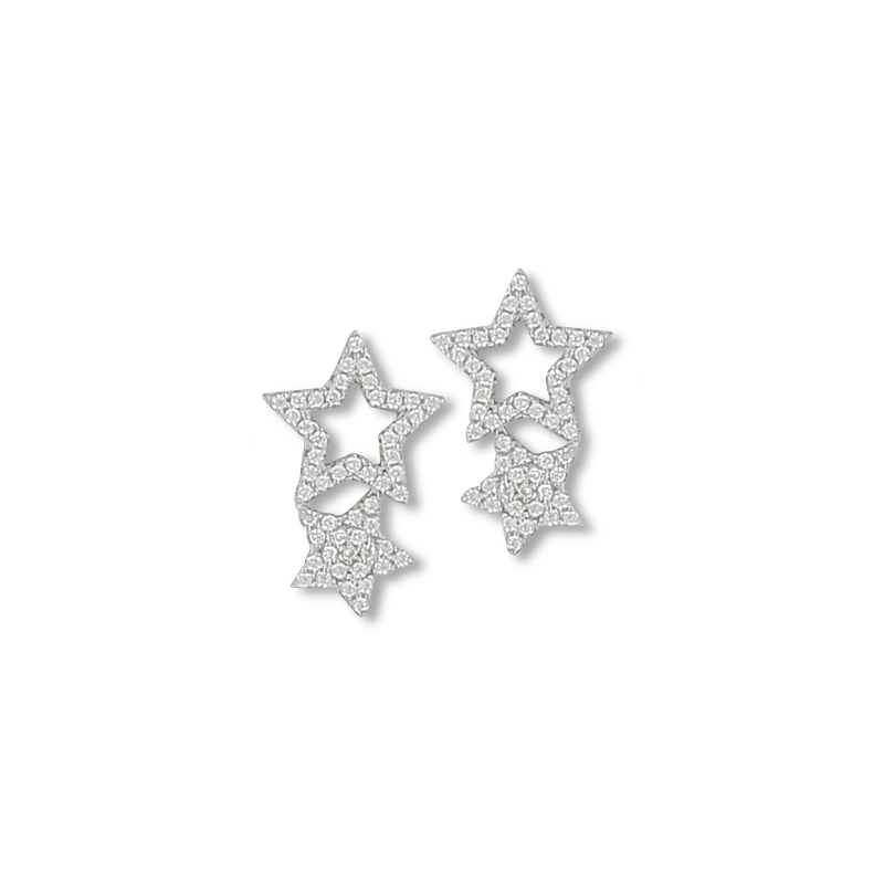 Boucles d'oreilles argent oxyde