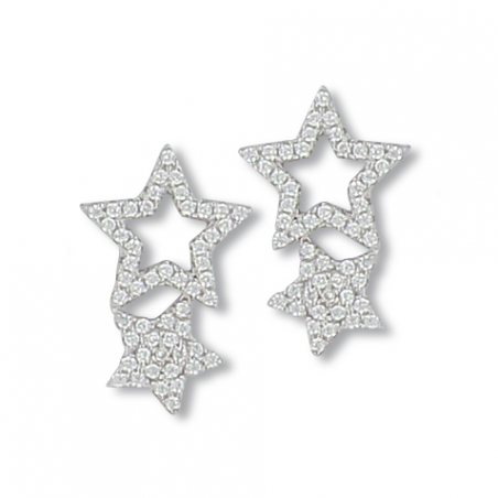 Boucles d'oreilles argent oxyde