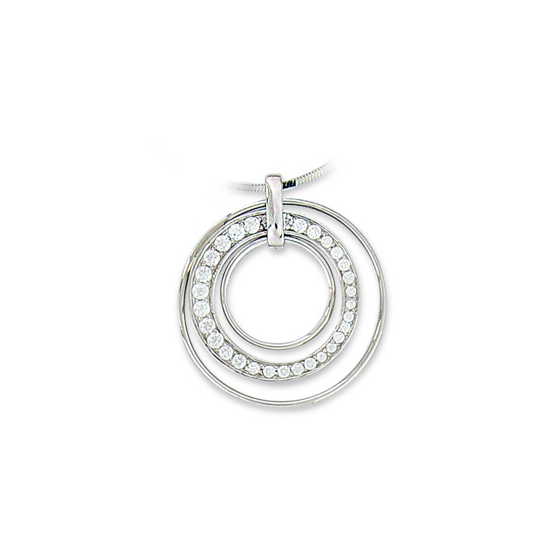 Pendentif argent oxyde
