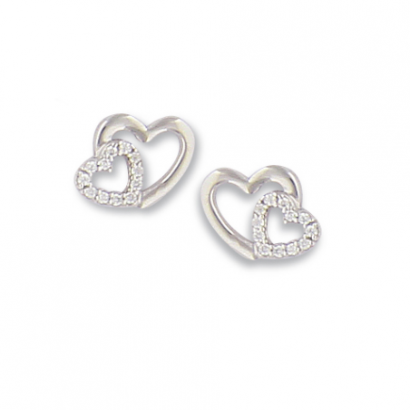 Boucle d'oreille argent oxyde 