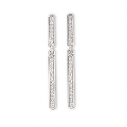 Boucle d'oreille argent oxyde 