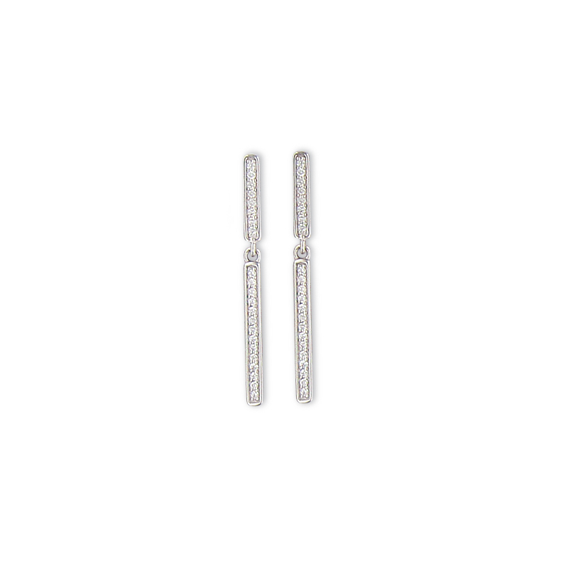 Boucle d'oreille argent oxyde