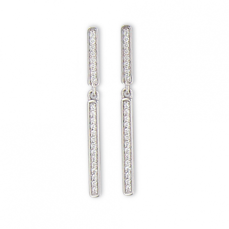 Boucle d'oreille argent oxyde 