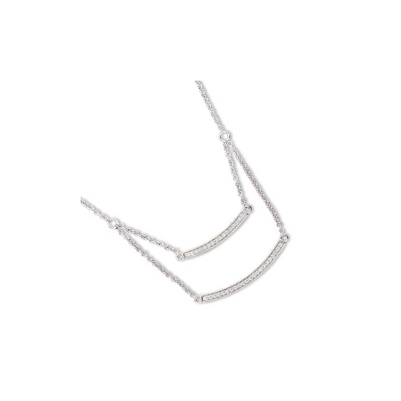 Collier argent oxyde