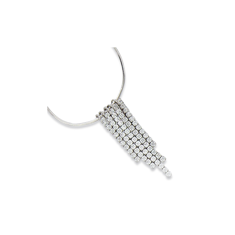 Collier argent oxyde