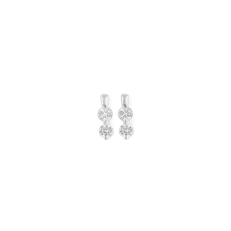 Boucle d'oreille argent oxyde 