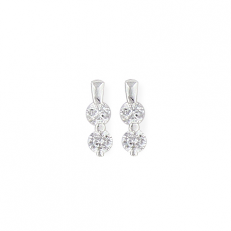 Boucle d'oreille argent oxyde 