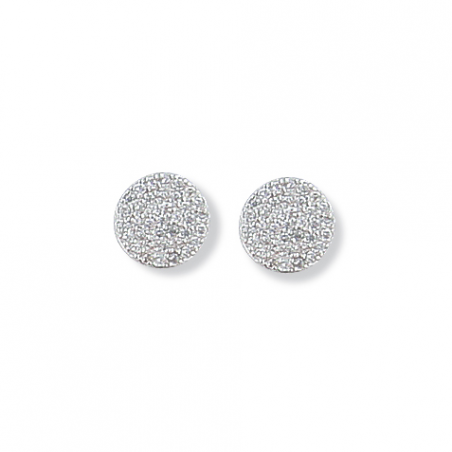 Boucle d'oreille argent oxyde 