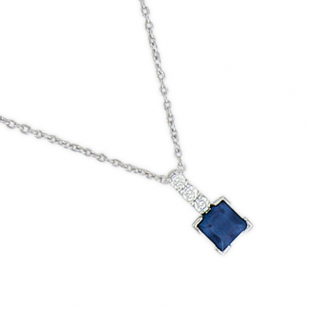 Collier argent oxyde