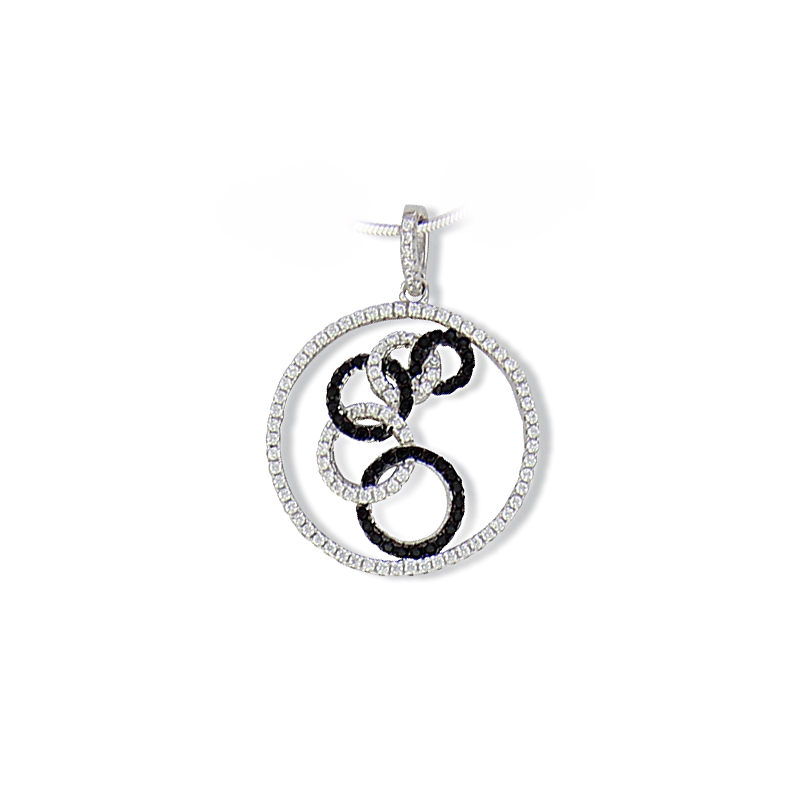 Pendentif argent oxyde